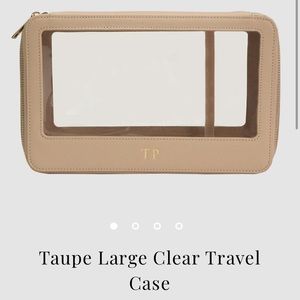 TDE New large Taupe THE DAILY EDITED clear case